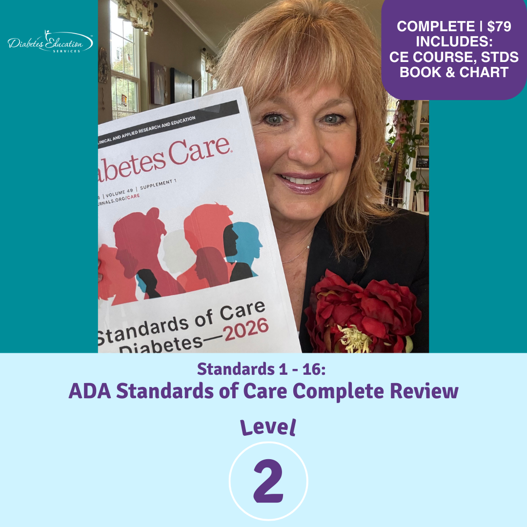 ADA Standards of Care 2026 Complete Review | 2.5 CEs | Level 2