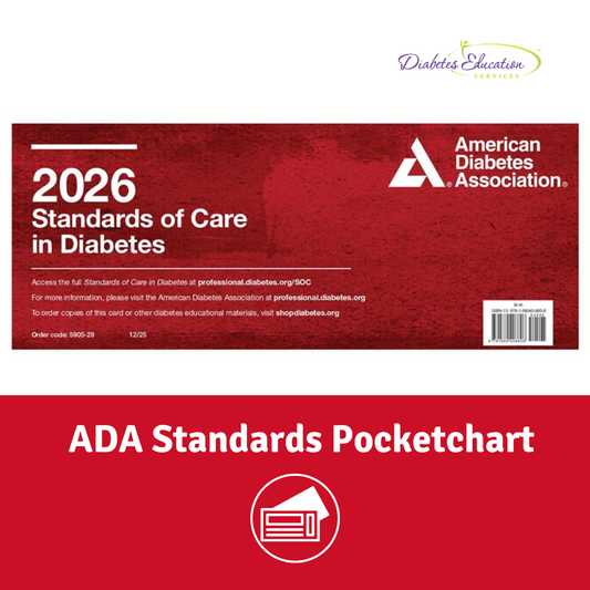 ADA 2026 Standards of Care Pocket Chart | Quick Reference Guide