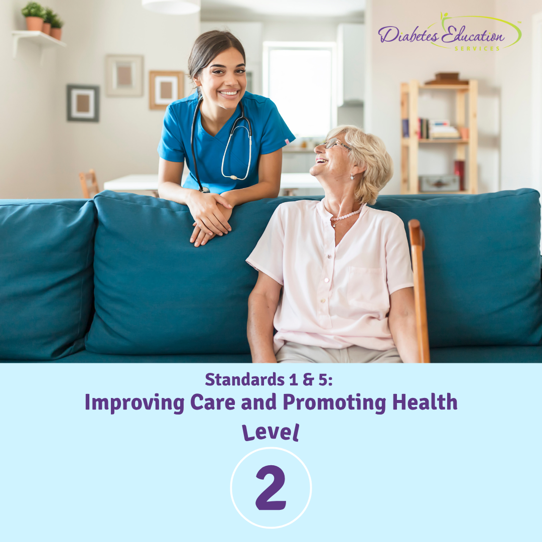 Level 2 | Standards 1 & 5: Improving Care and Promoting Health | 1.75 CEs