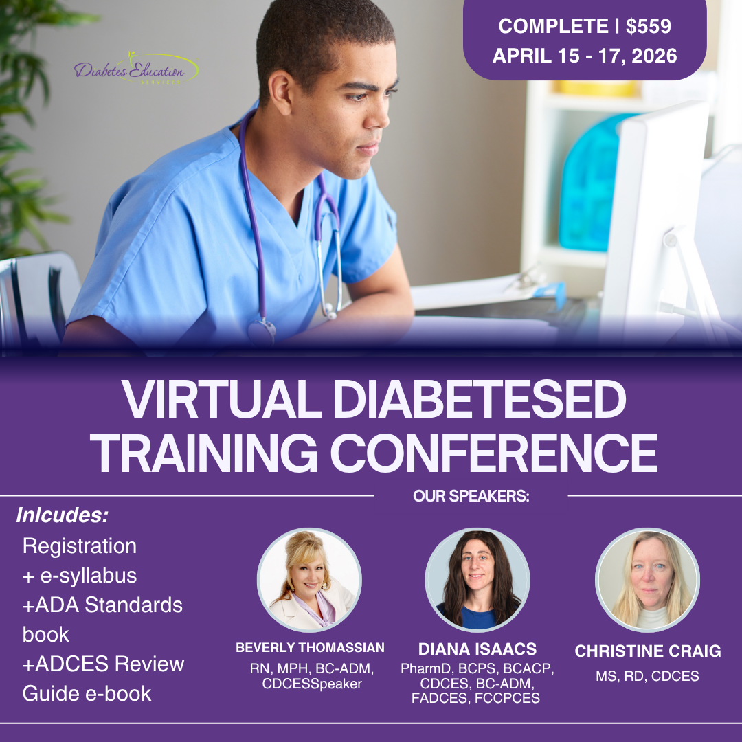 Virtual DiabetesEd Training Conference | April 15-17th, 2026