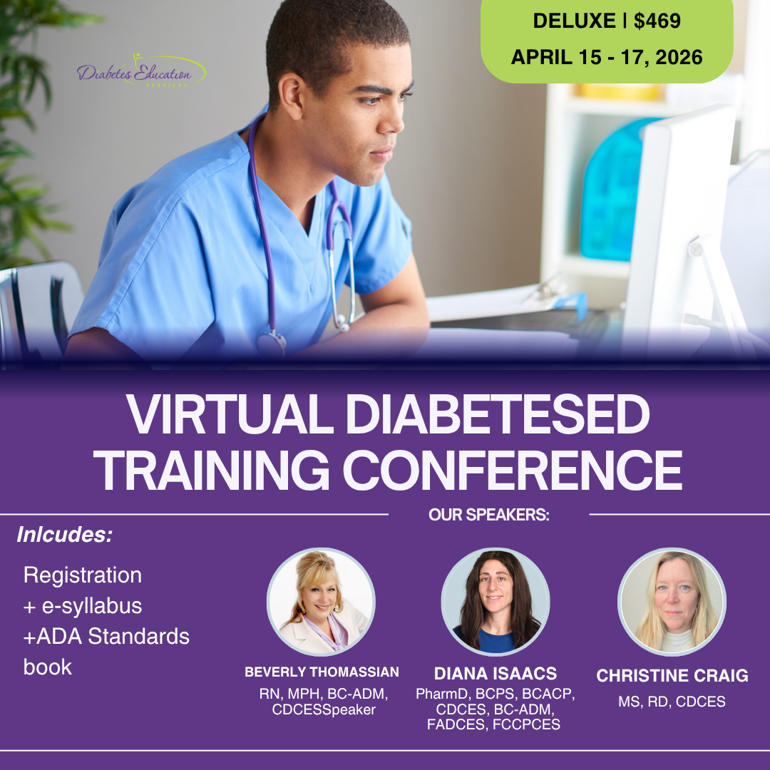 Virtual DiabetesEd Training Conference | April 15-17th, 2026